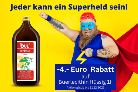 4 Euro Rabatt auf Buerlecithin flüssig