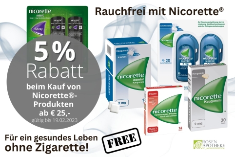 Nicorette-Aktion 5 Euro Rabatt