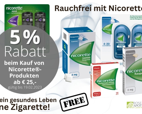 Nicorette-Aktion 5 Euro Rabatt