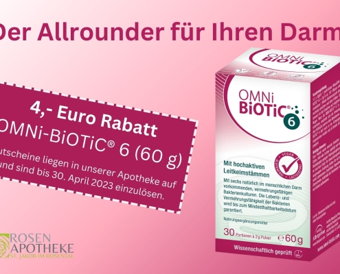 4 Euro Rabatt auf OMNI Biotic 6