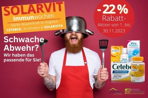 Solarvit-Aktion November, -22 % auf das Sortiment