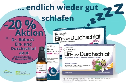 News November 2023 Dr. Böhm Ein- und Durchschlafen - 20 %