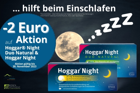 Hoggar Night Aktion - 2 Euro Rabatt im November 2023