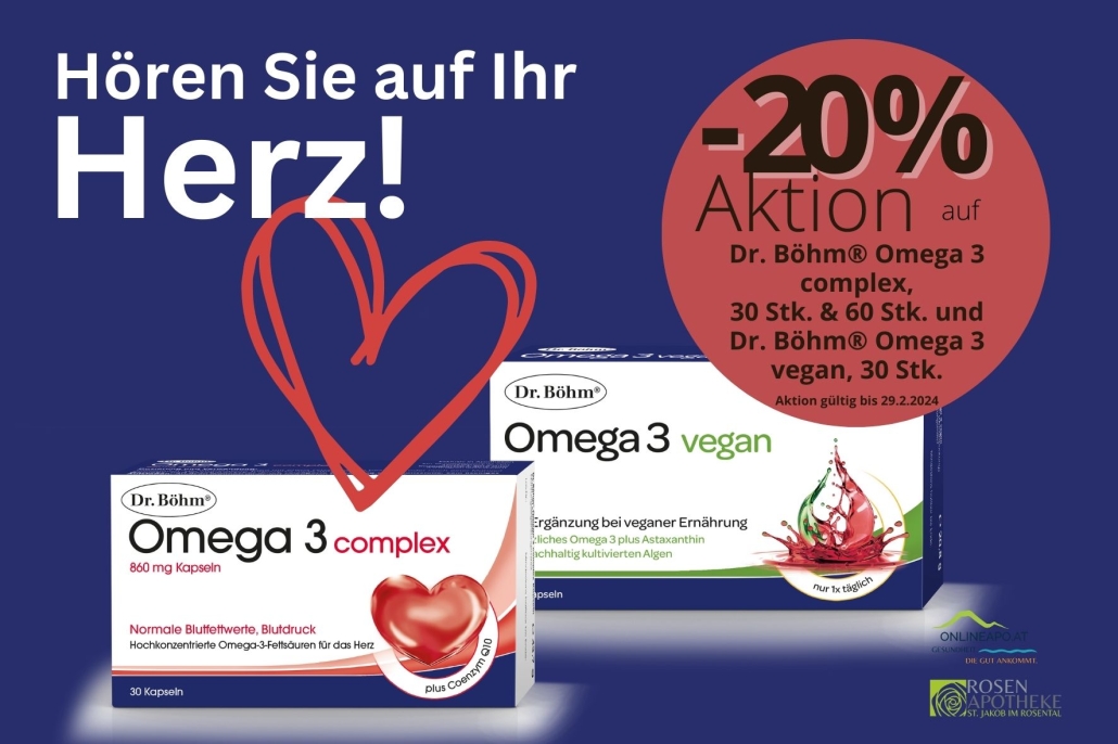 20 % auf Dr. Böhm Omega 3