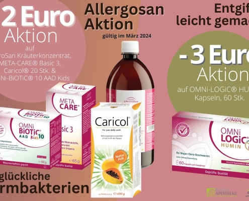 2 und 3 Euro Rabatt.Entschlackung mit Omni Biotic