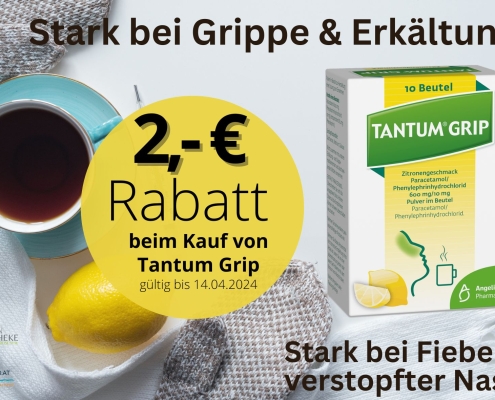 2 Euro Rabatt auf Tantum Grip im März und April