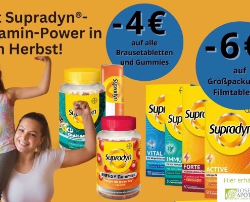 bis zu 6 Euro Rabatt auf Supradyn im Herbst 2025