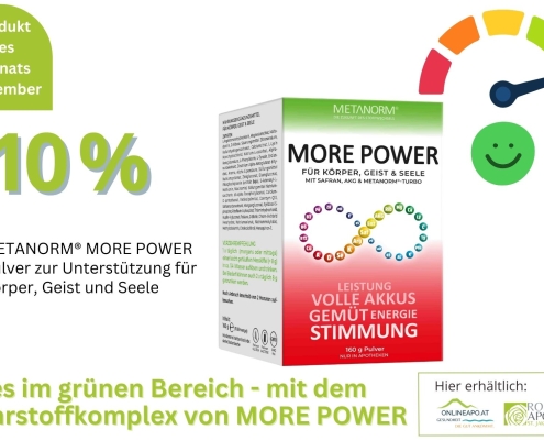 10 % Rabatt auf Metanorm More Power im November 2025