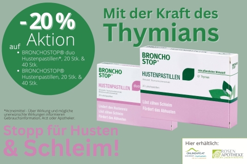 - 20 % BronchStop Pastillen Aktion im Oktober 2025