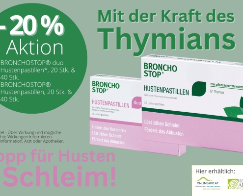 - 20 % BronchStop Pastillen Aktion im Oktober 2025