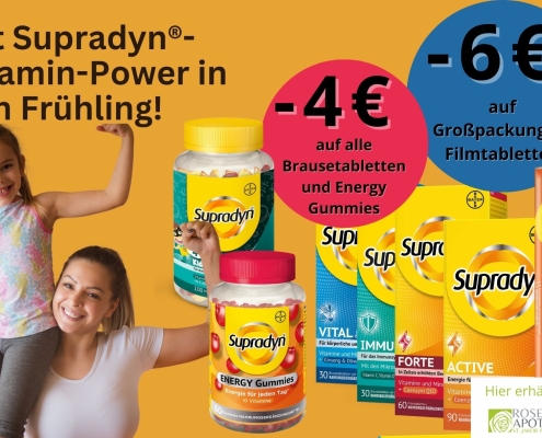 Supradyn Vitaminwochen im Frühling. Bis zu 6,- sparen