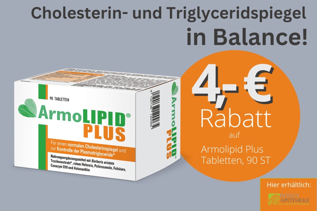 Armolipid plus zum Aktionspreis um 4 Euro günstiger