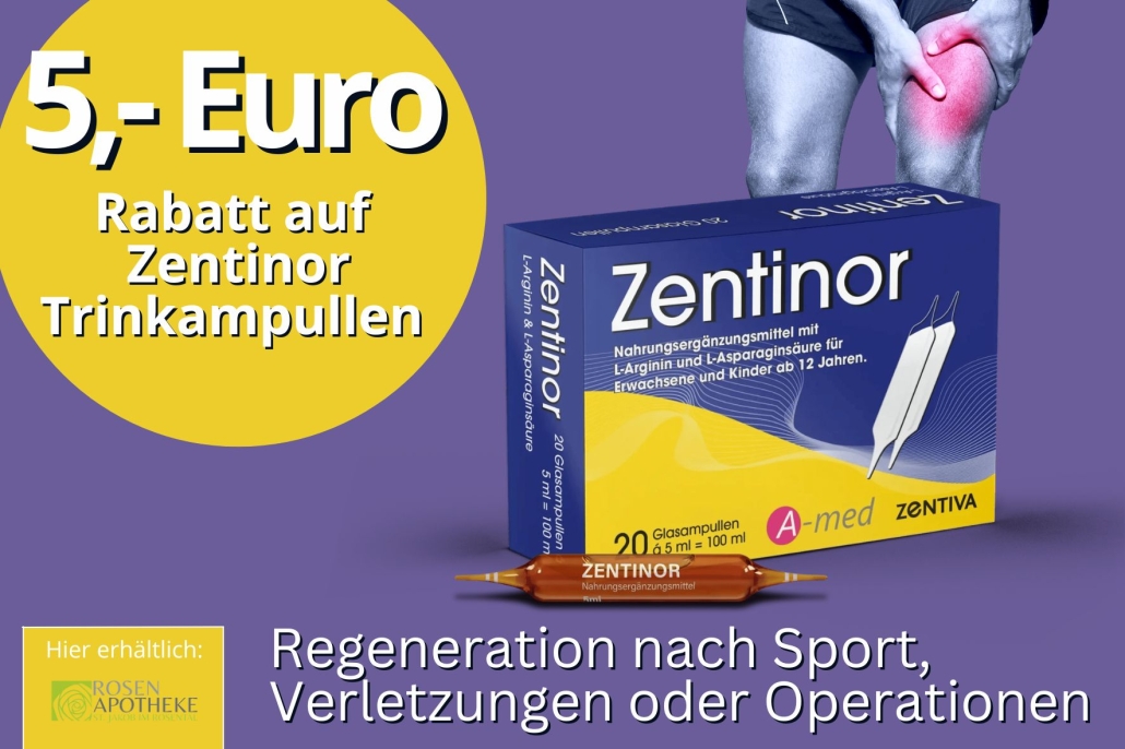 5,- Euro Rabatt auf Zentinor bis einschließlich Ende Juli 2026
