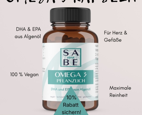 SABE Sana Omega 3 von 3. bis 16. August um 10 % günstiger in der Rosen-Apotheke!
