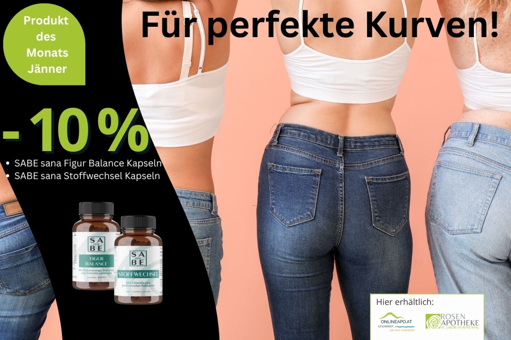 Produkt des Monats Jänner 2027: SABE Stoffwechsel und Figur Balance 10% günstiger